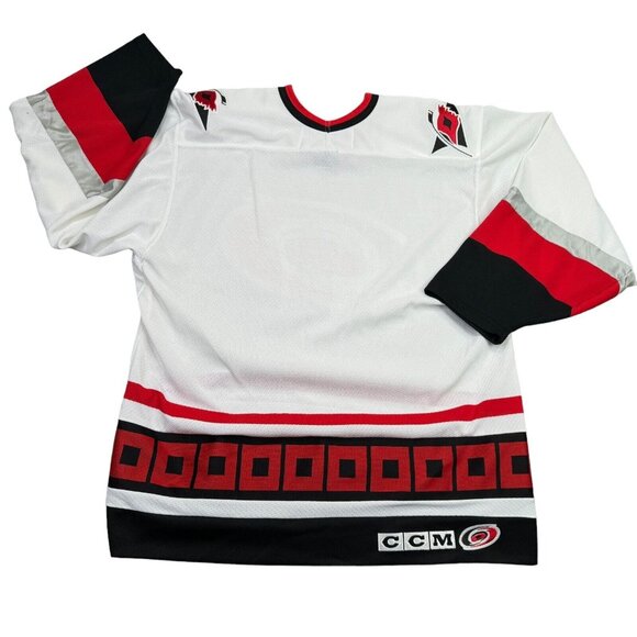CCM White and Red Hockey Jersey - Picture 2 of 9
